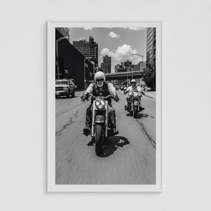 Urban Riders 40x60 White Portrait Box Frame
