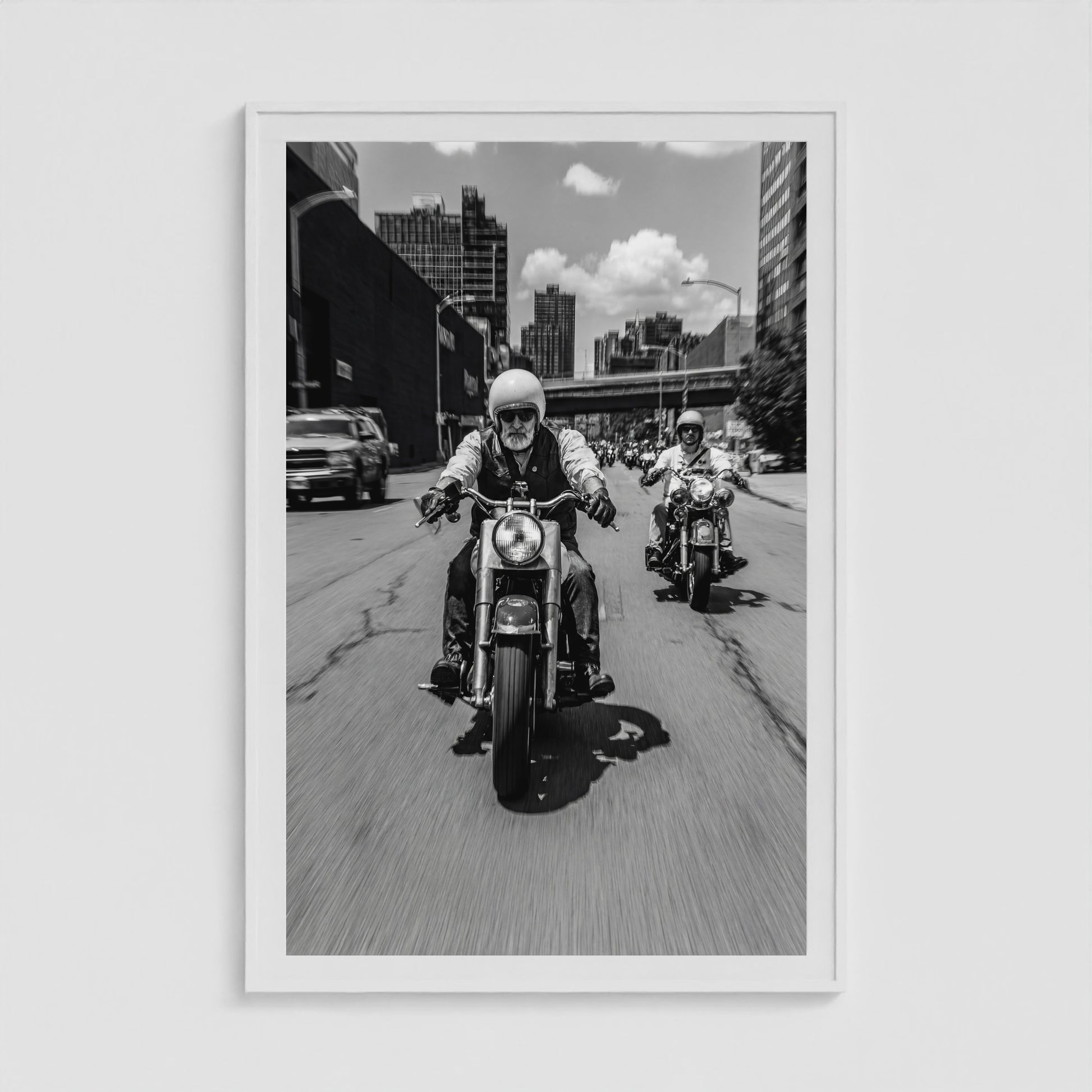 Urban Riders 40x60 White Portrait Box Frame
