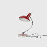 Lifestyle view of Italian Red Desk Lamp – Masculine Fine Art - Luxury Lighting | Provenance & Patina