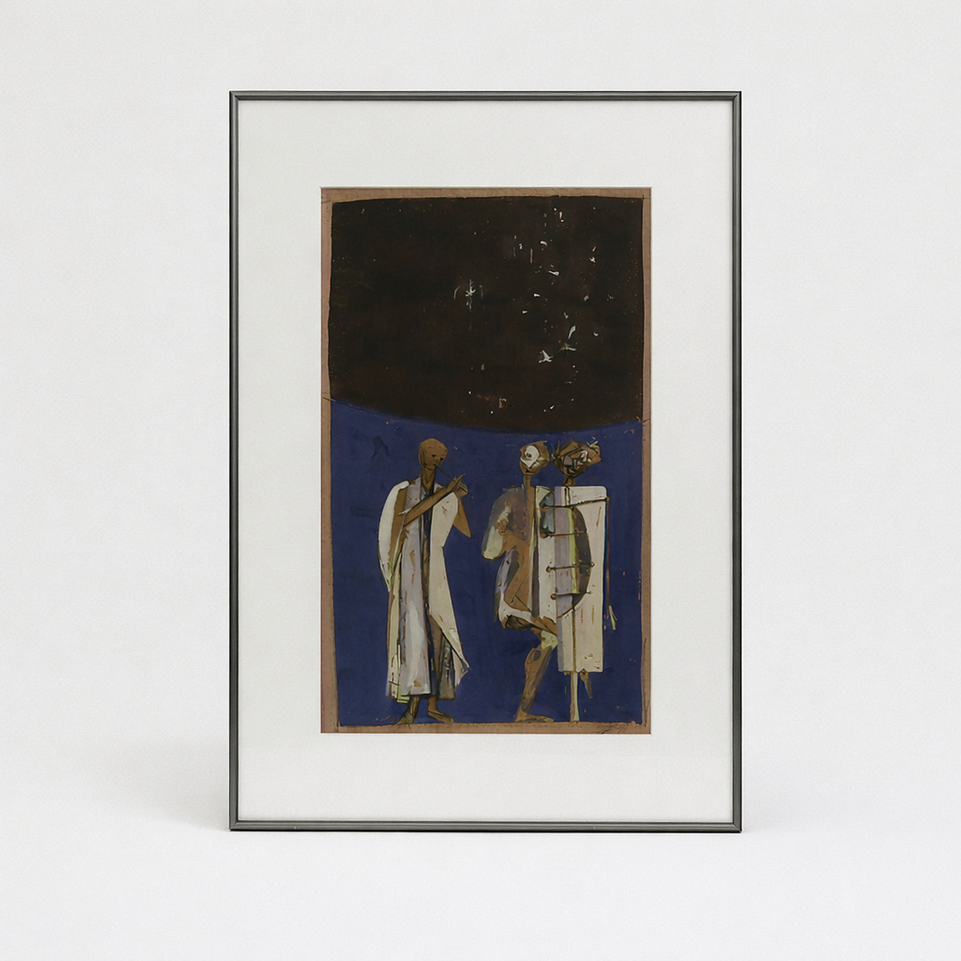 Product shot of Vintage Collected Wall Art Custom Frame – Masculine Fine Art - Luxury Artwork | Provenance & Patina
