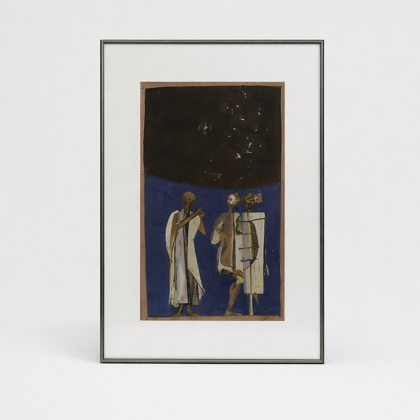 Product shot of Vintage Collected Wall Art Custom Frame – Masculine Fine Art - Luxury Artwork | Provenance & Patina