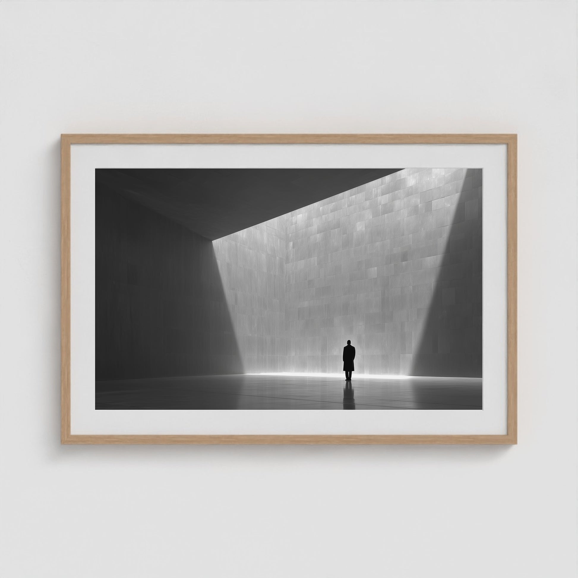 Void + Vessel + Light 36x24 Natural Landscape Box Frame