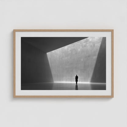 Void + Vessel + Light 36x24 Natural Landscape Box Frame