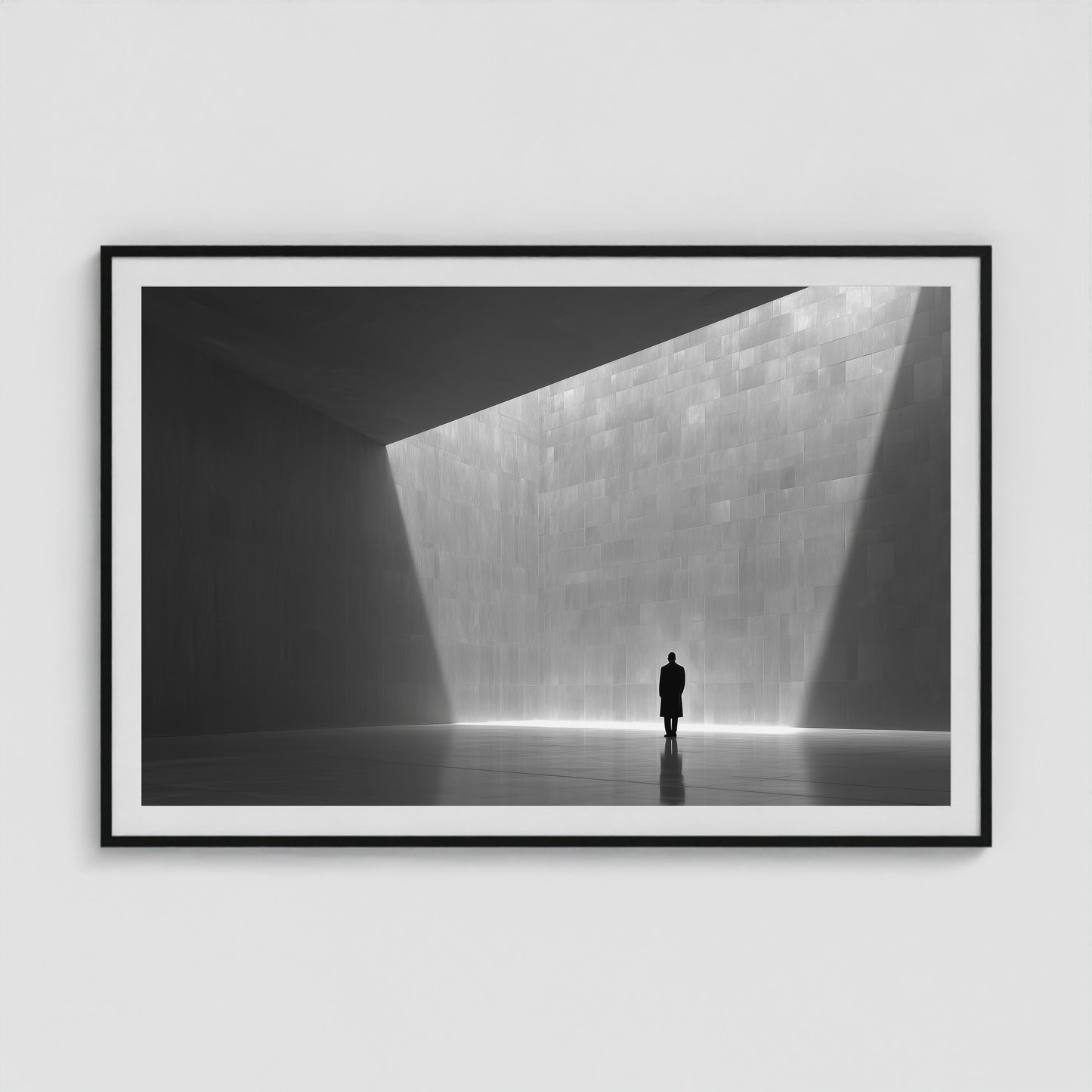 Void + Vessel + Light 60x40 Black Landscape Box Frame
