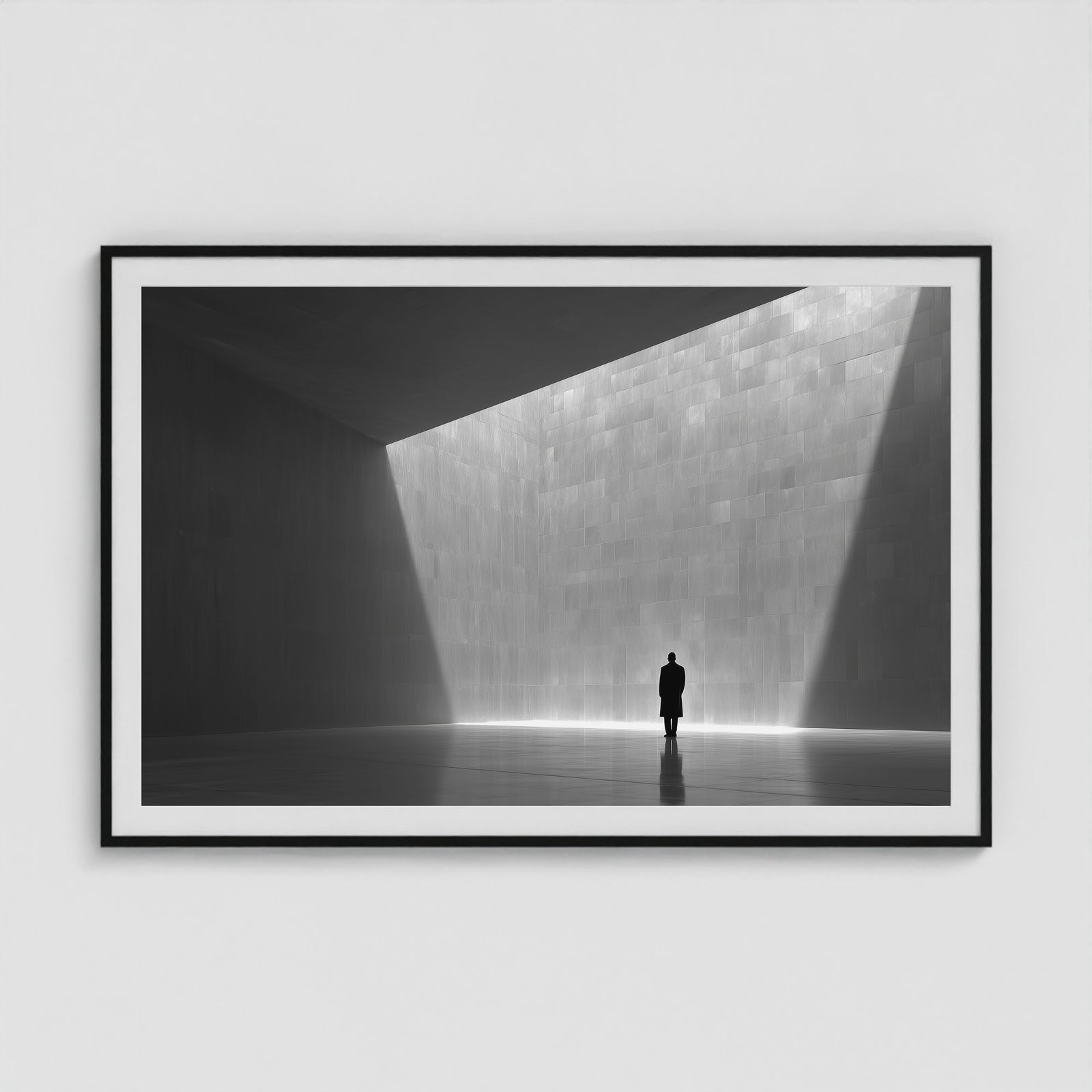 Void + Vessel + Light 60x40 Black Landscape Box Frame