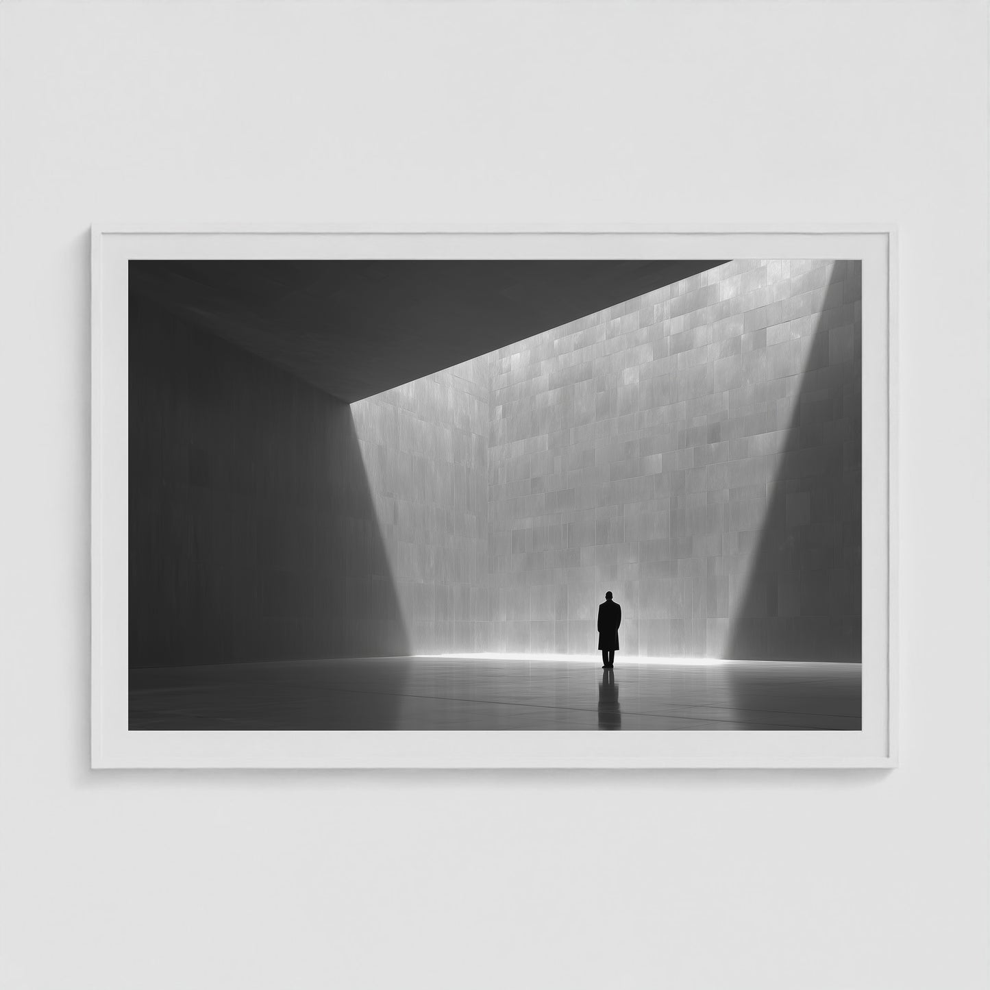 Void + Vessel + Light 60x40 White Landscape Box Frame