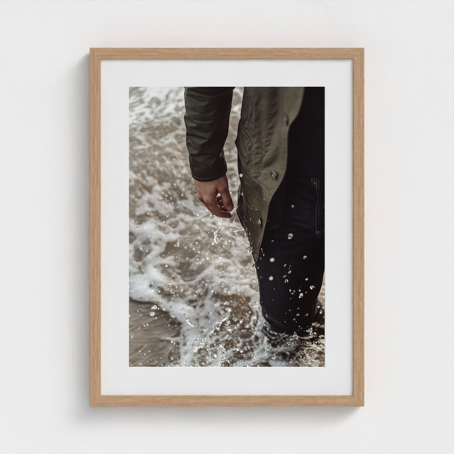 Waxed Jacket 18x24 Natural Portrait Mockup