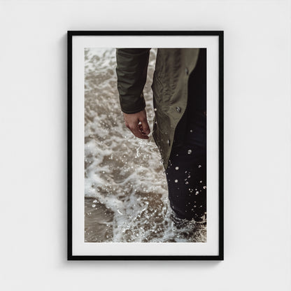 Waxed Jacket 24x36 Black Portrait Mockup