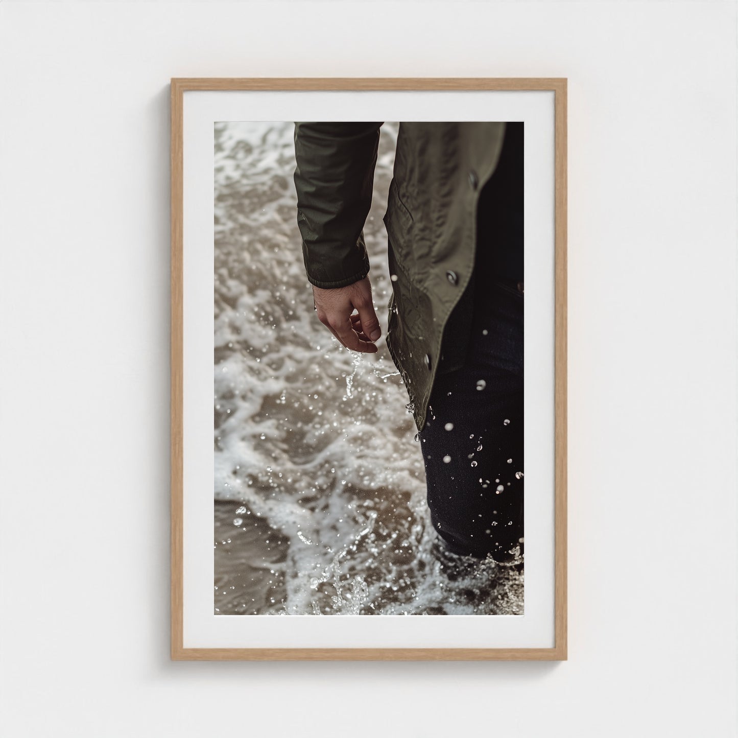 Waxed Jacket 24x36 Natural Portrait Mockup