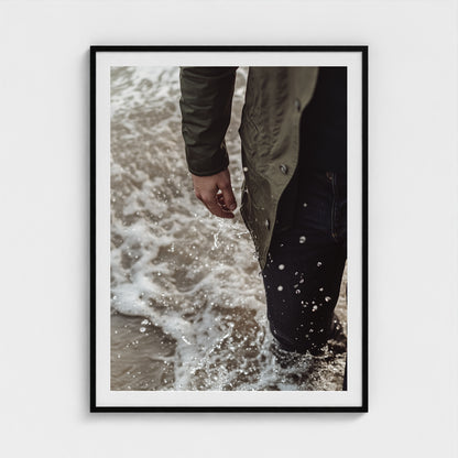 Waxed Jacket 36x48 Black Portrait Mockup