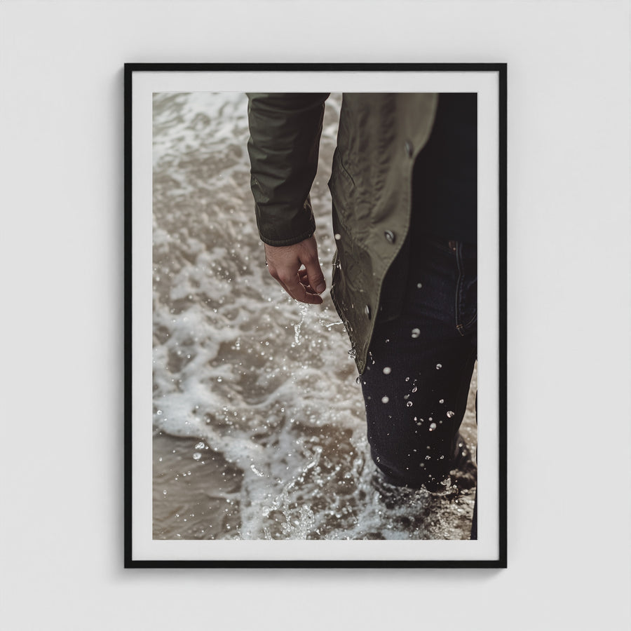 Waxed Jacket 36x48 Black Portrait Box Frame