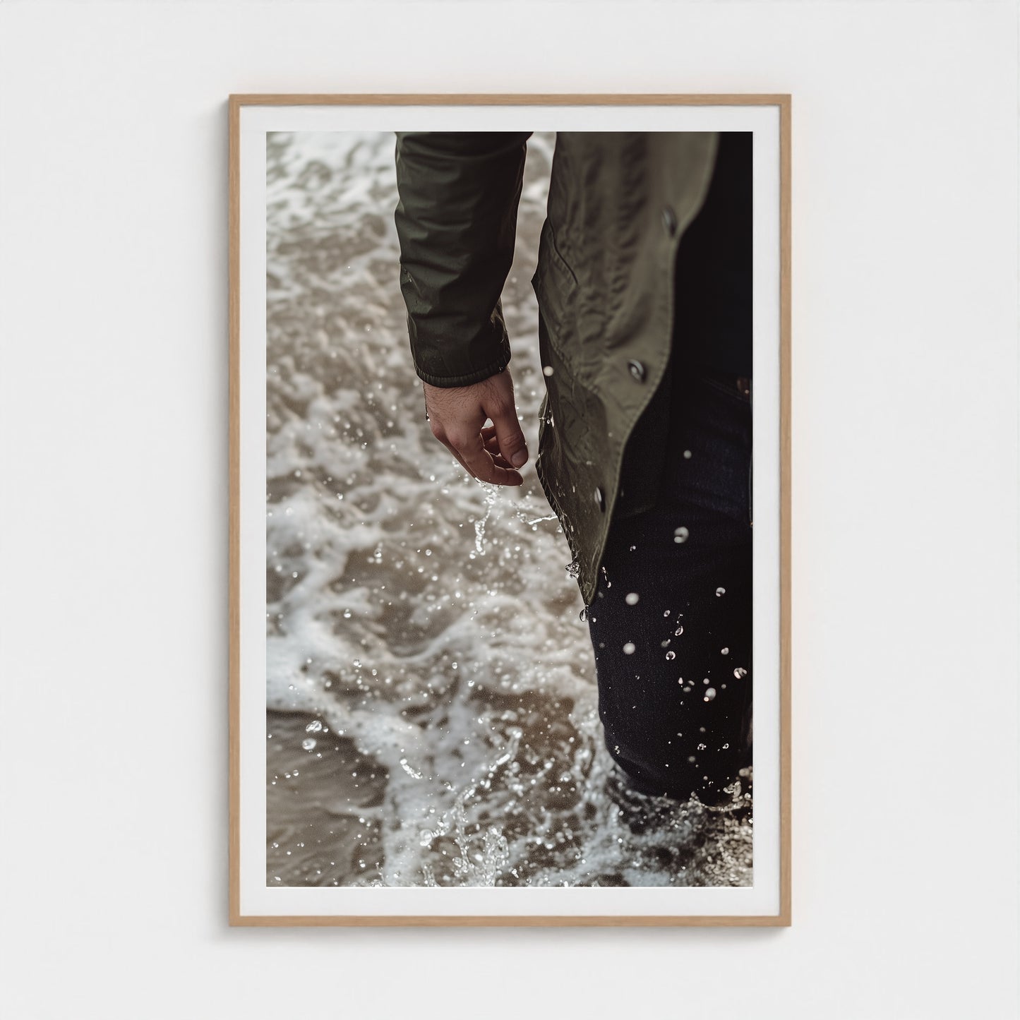 Waxed Jacket 40x60 Natural Portrait Mockup