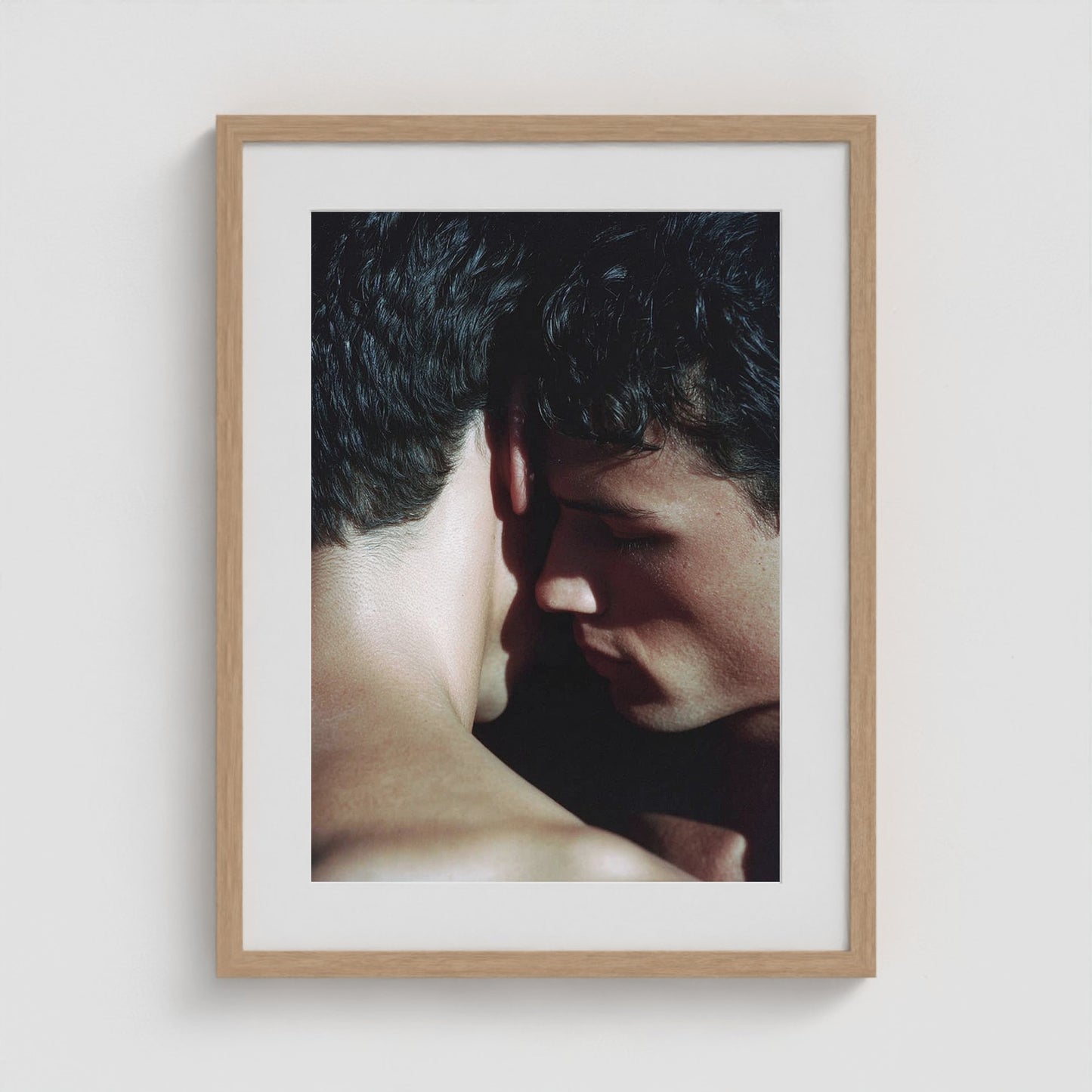 Whispered Embrace 18x24 Natural Portrait Box Frame