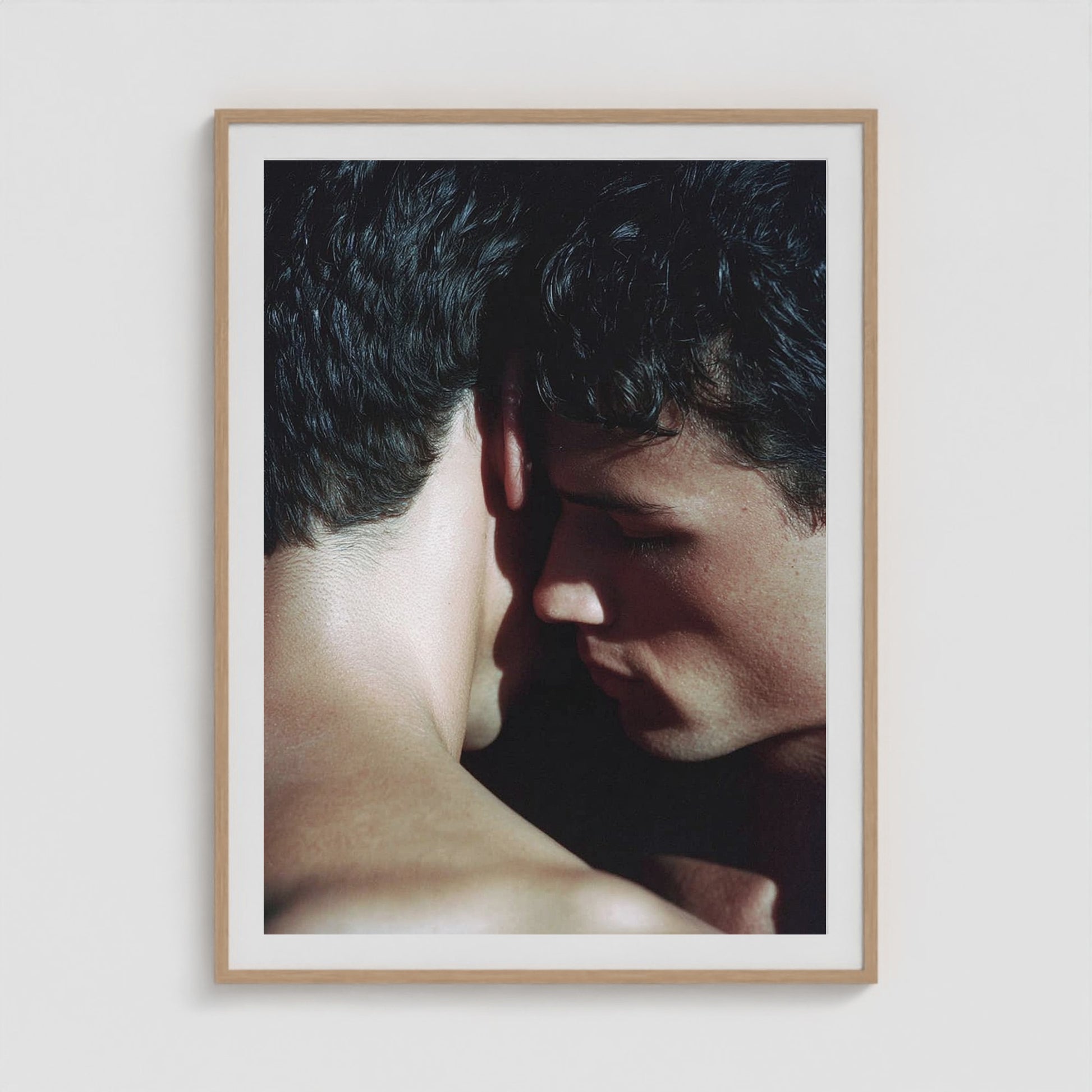 Whispered Embrace 36x48 Natural Portrait Box Frame