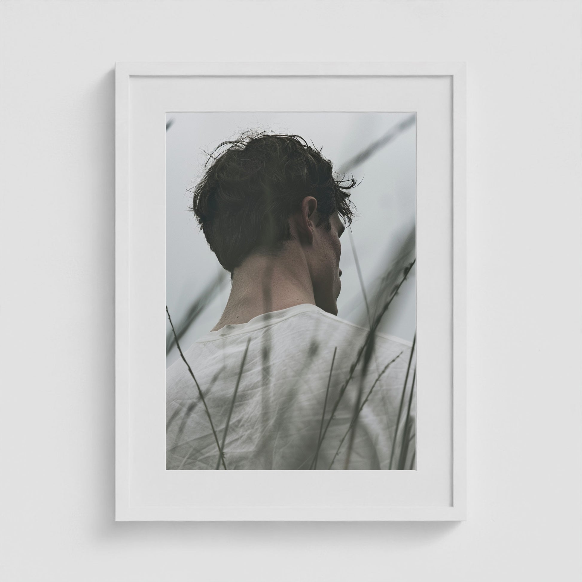 White Tee 18x24 White Portrait Box Frame