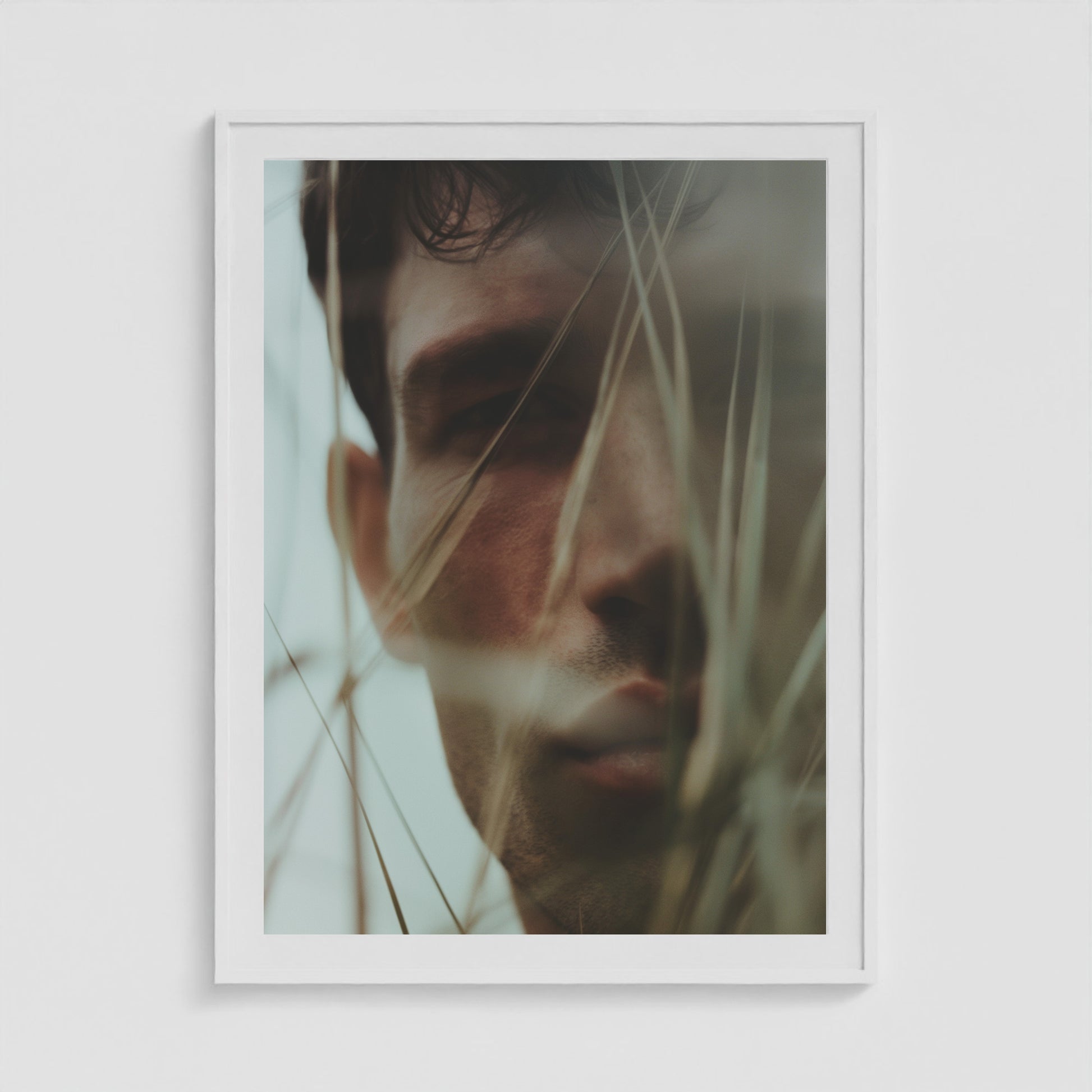 Wild Grass 36x48 White Portrait Box Frame