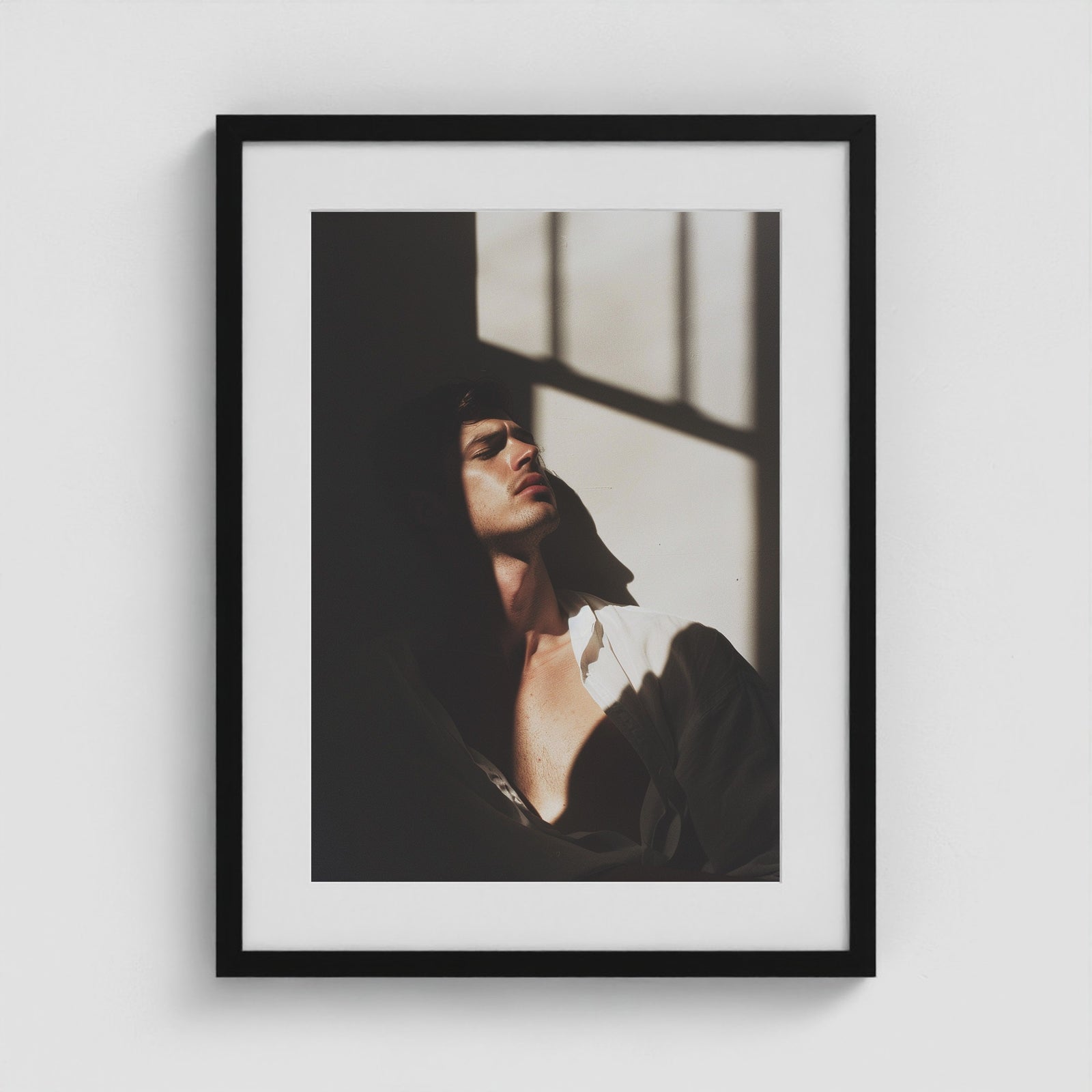 Window Seat 18x24 Black Portrait Box Frame