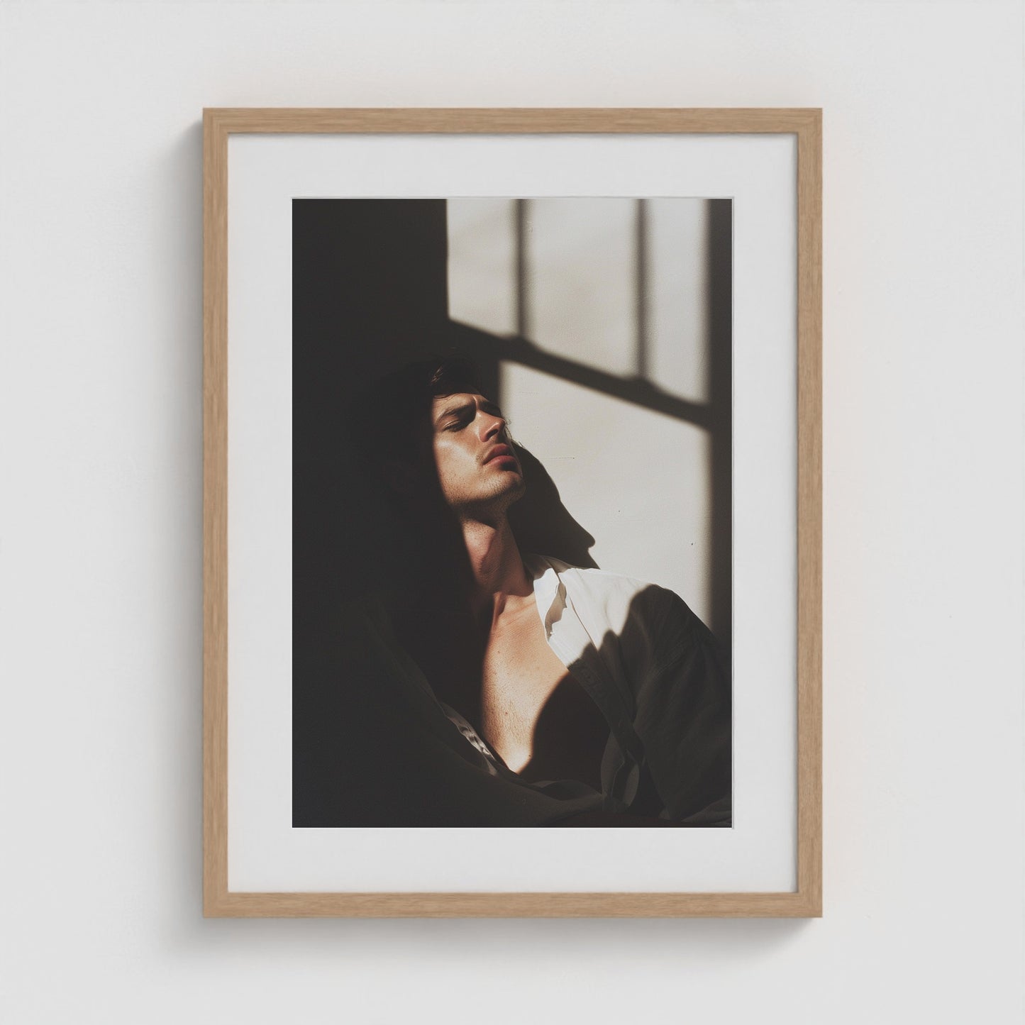 Window Seat 18x24 Natural Portrait Box Frame