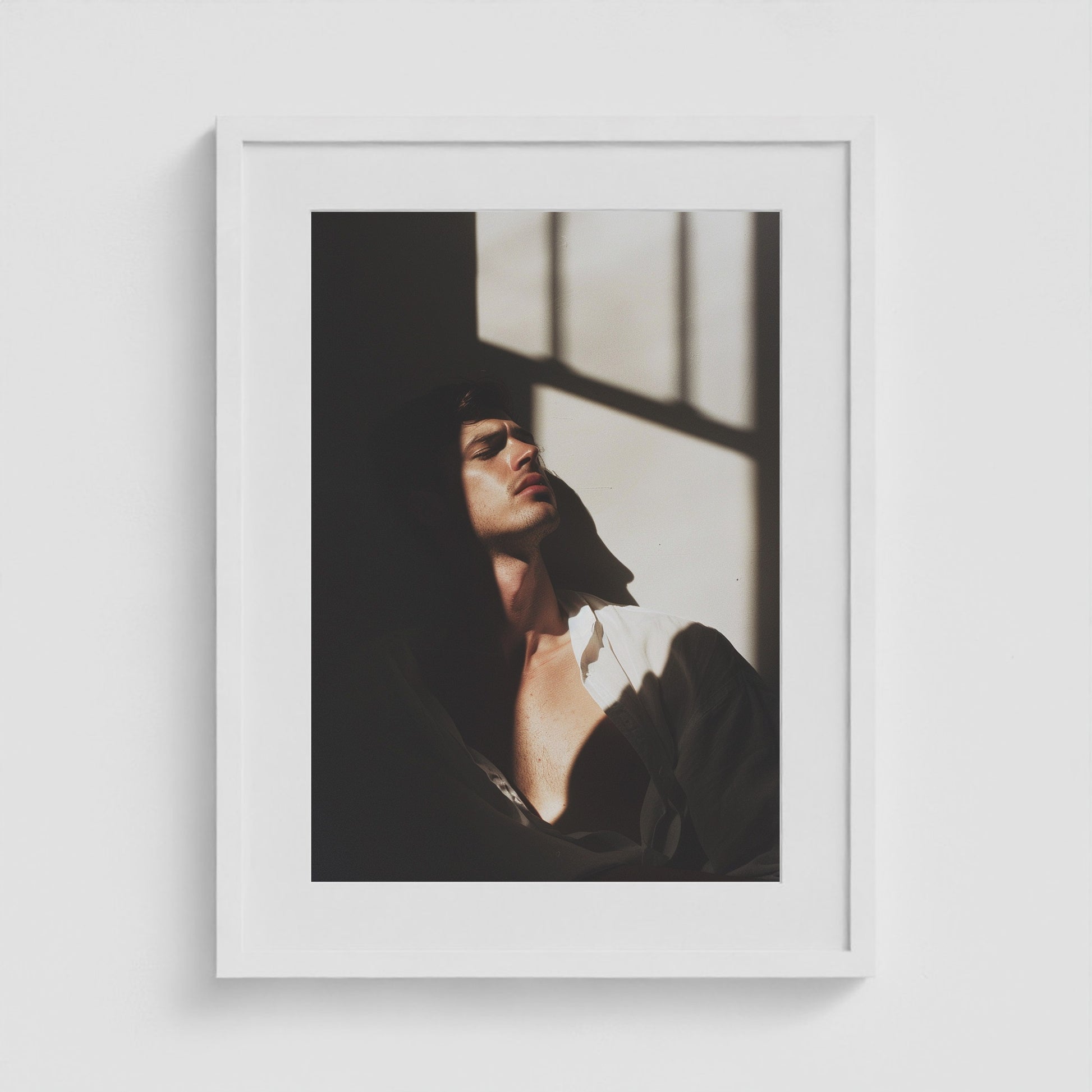 Window Seat 18x24 White Portrait Box Frame