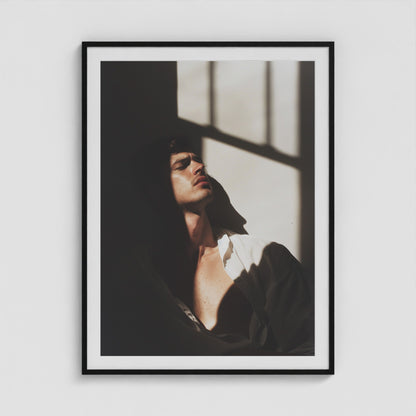 Window Seat 36x48 Black Portrait Box Frame