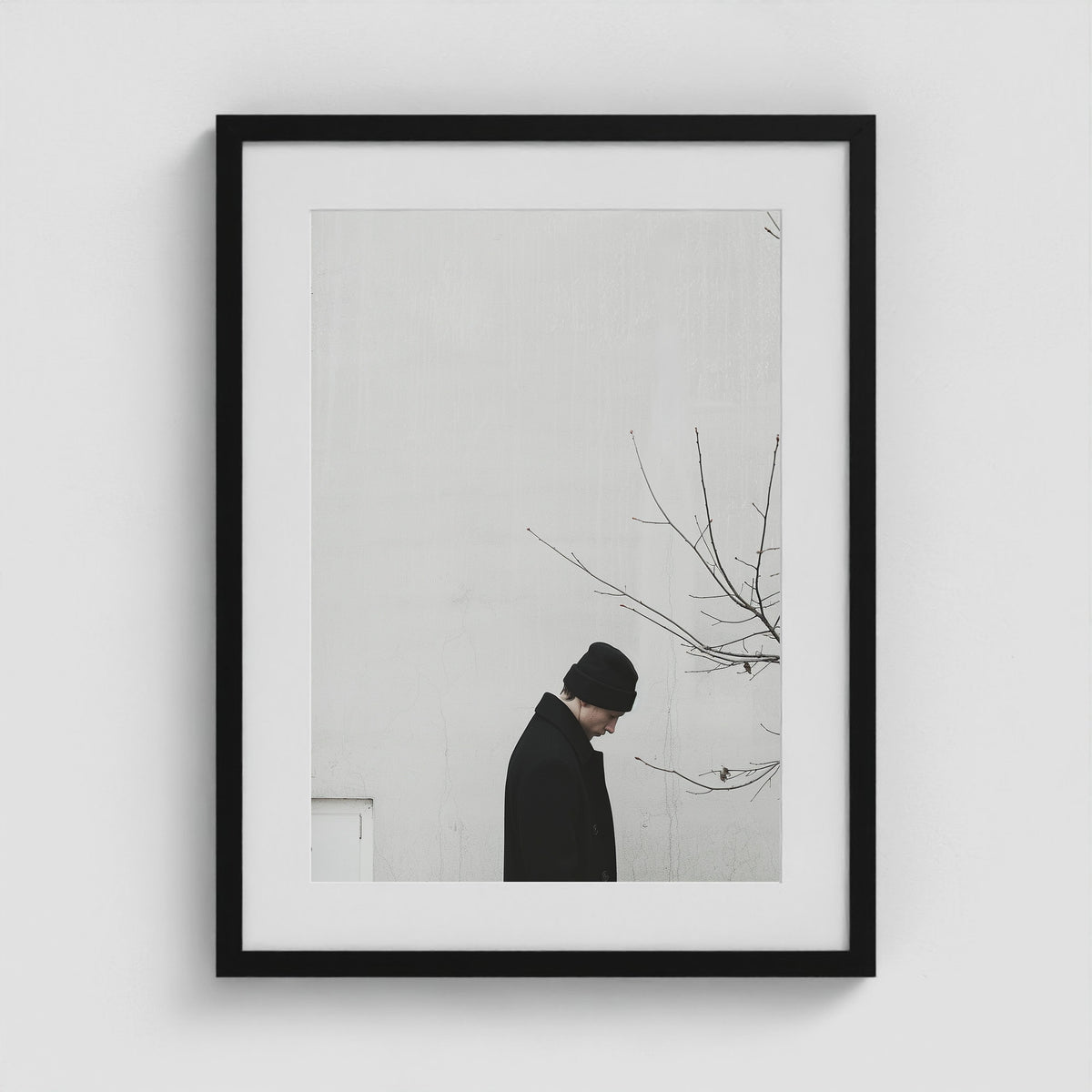 Winter Figure 18x24 Black Portrait Box Frame