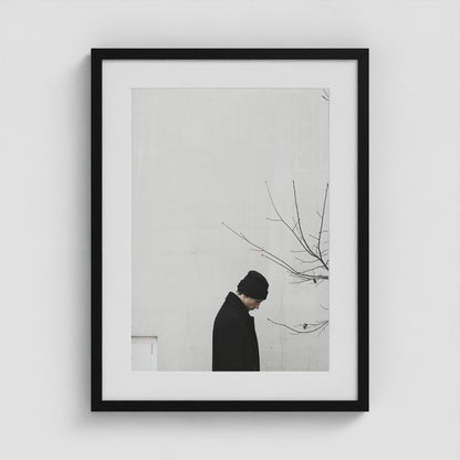 Winter Figure 18x24 Black Portrait Box Frame