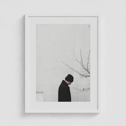 Winter Figure 18x24 White Portrait Box Frame