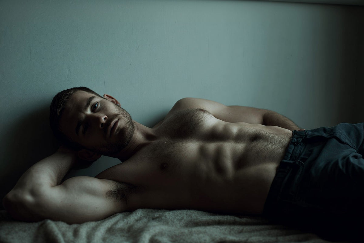Young Man Lounging - Raw Artwork