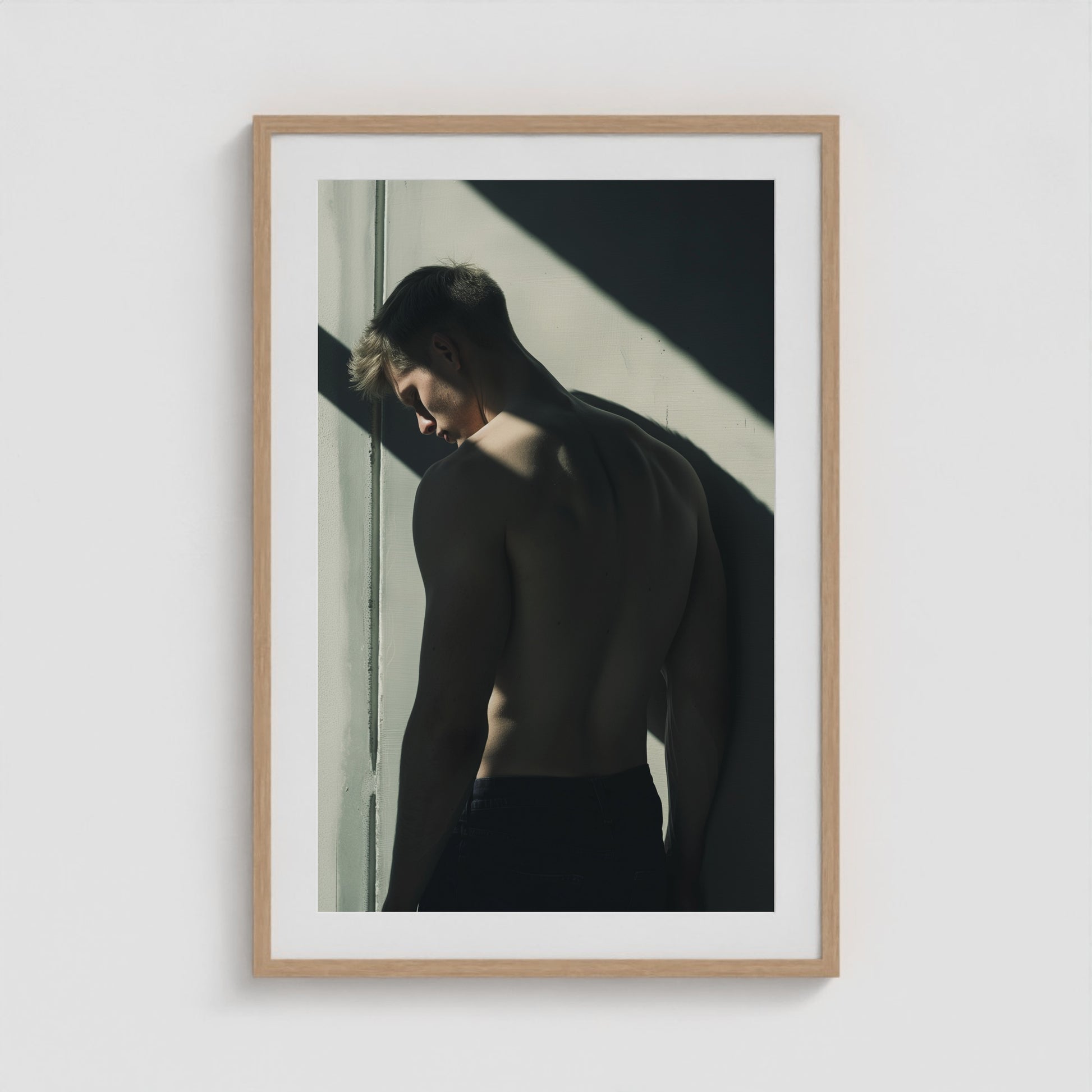 Youth 24x36 Natural Portrait Box Frame