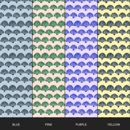 Modern Scallop — Colorway Strips (Blue, Pink, Purple, Yellow)
