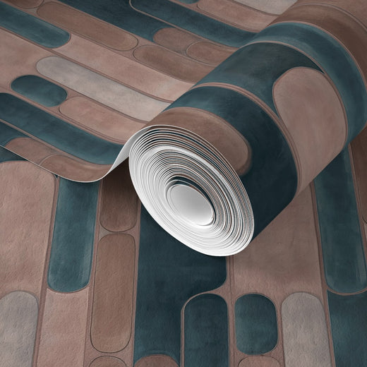 Detailed view of the organic texture on Tempo grass cloth wallpaper.