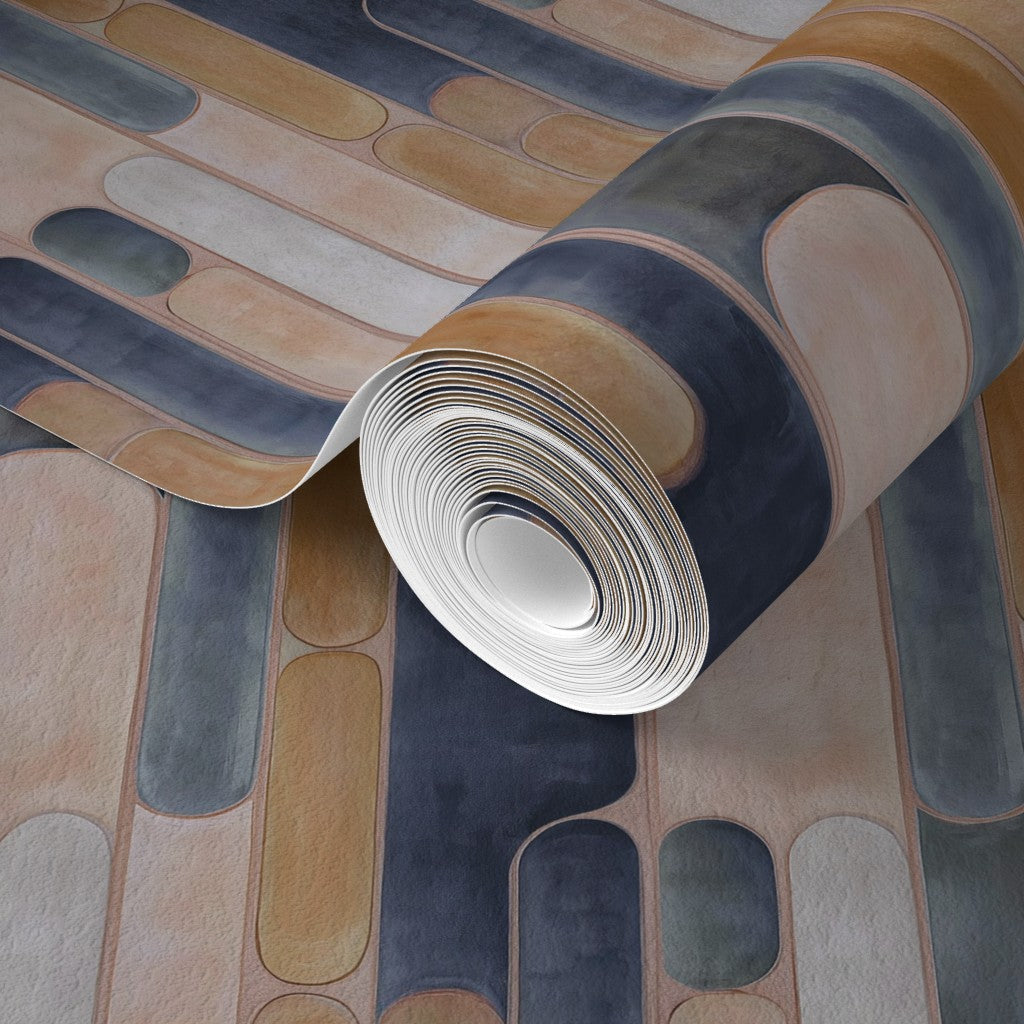 Alternate view of Linear Saturated Colors Wallpaper | Provenance & Patina