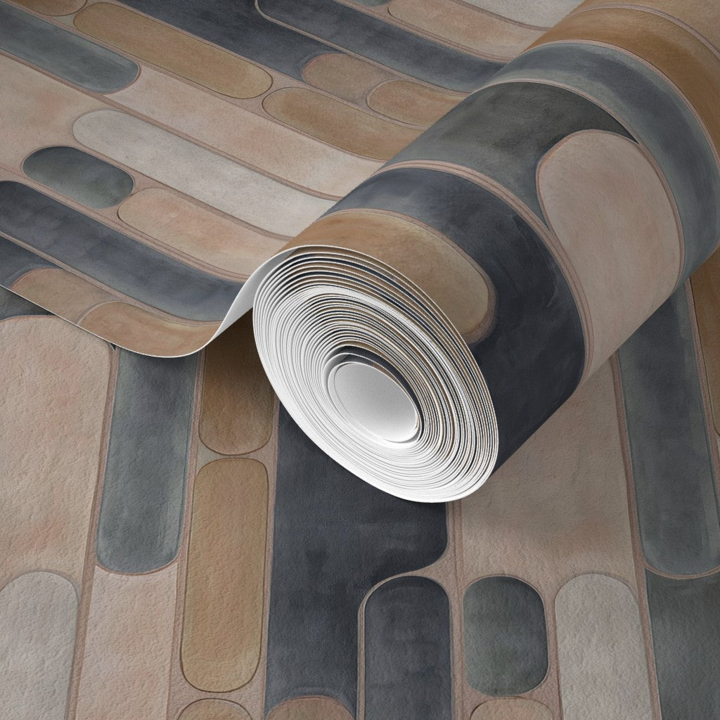 Alternate view of Linear Saturated Colors Wallpaper | Provenance & Patina