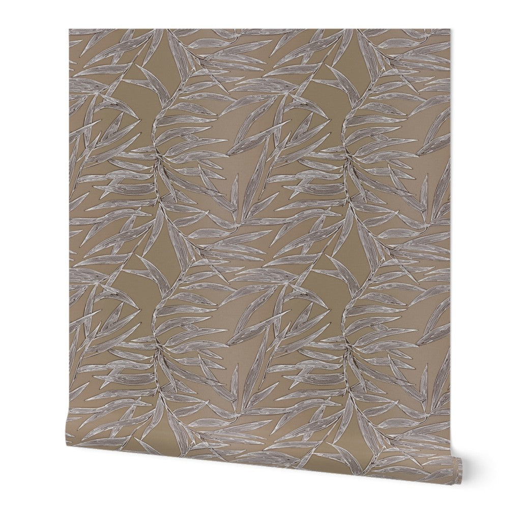 Alternate view of Bamboo Wallpaper — Earthy | Provenance & Patina