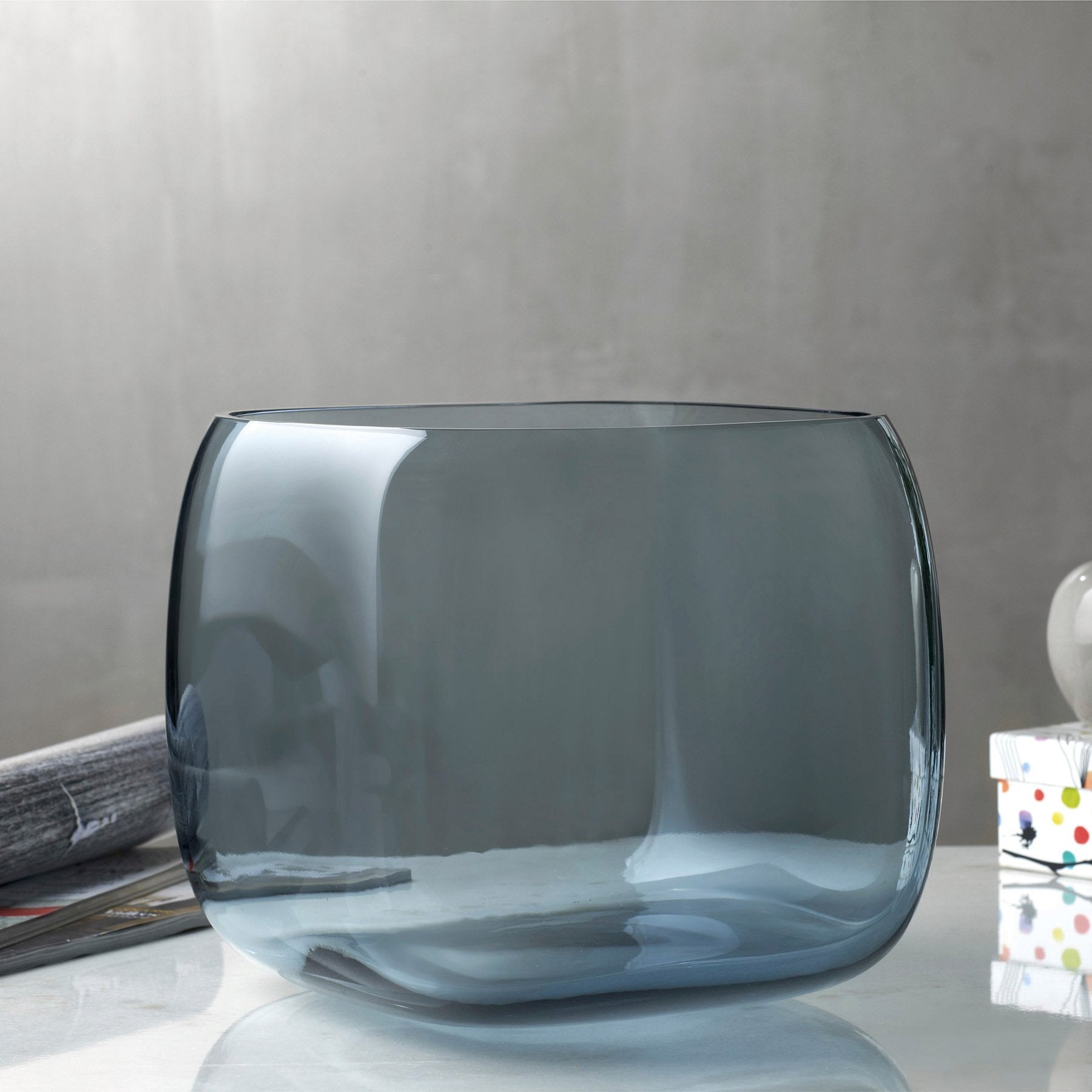 Lifestyle view of Mono Box Vase Extra Large Barware | Provenance & Patina