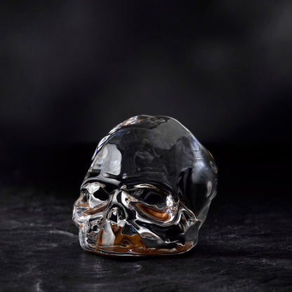 Close up detail of Memento Mori Faceted Skull Copper Coated Small | Provenance & Patina