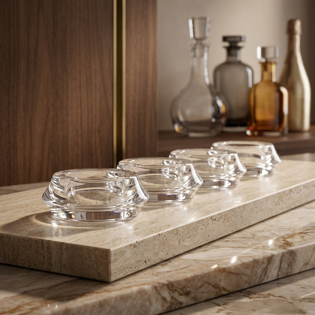 Eos Set of 4 Napkin Rings Gemini marble editorial product cover