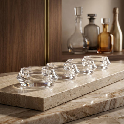 Eos Set of 4 Napkin Rings Gemini marble editorial product cover
