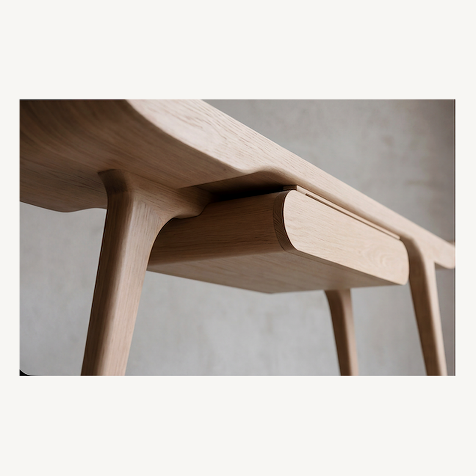 Floating Console Desk - Underside Support Detail