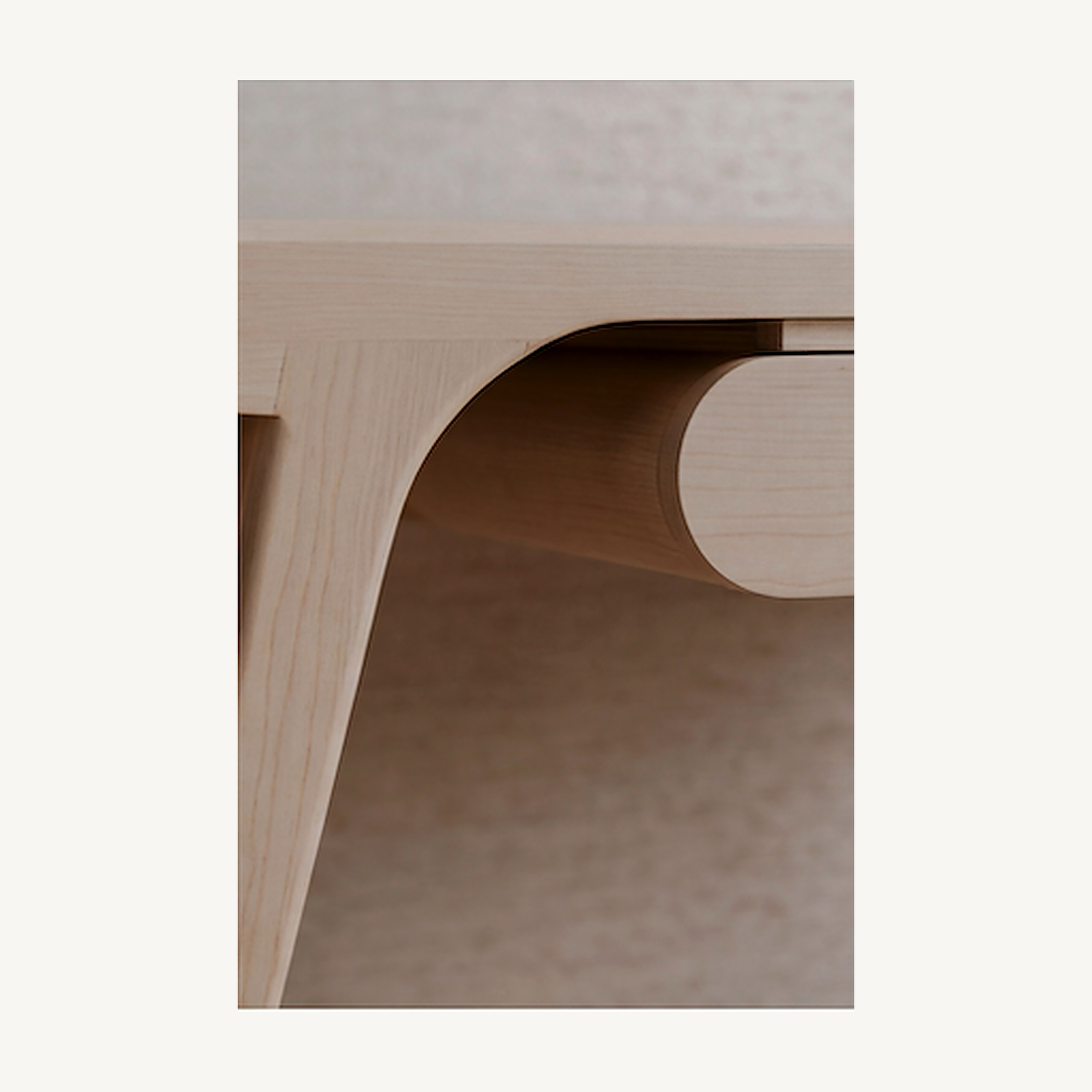 Floating Console Desk - Joinery Closeup