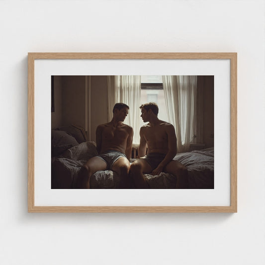 Intimate Bedside Portrait in Soft Diffused Daylight