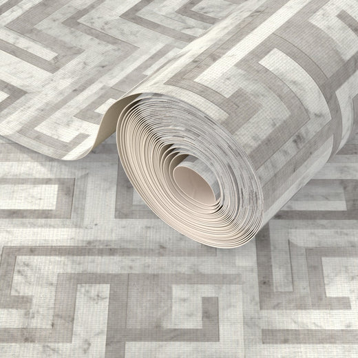 PP wallpaper type roll | greek-key-wallpaper-1 | Meander Gray | Grass Cloth