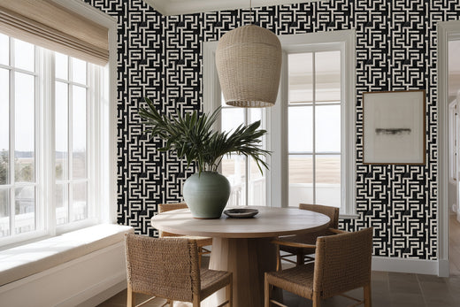 Alternate view of Greek Key Wallpaper | Provenance & Patina