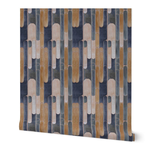Alternate view of Linear Saturated Colors Wallpaper | Provenance & Patina