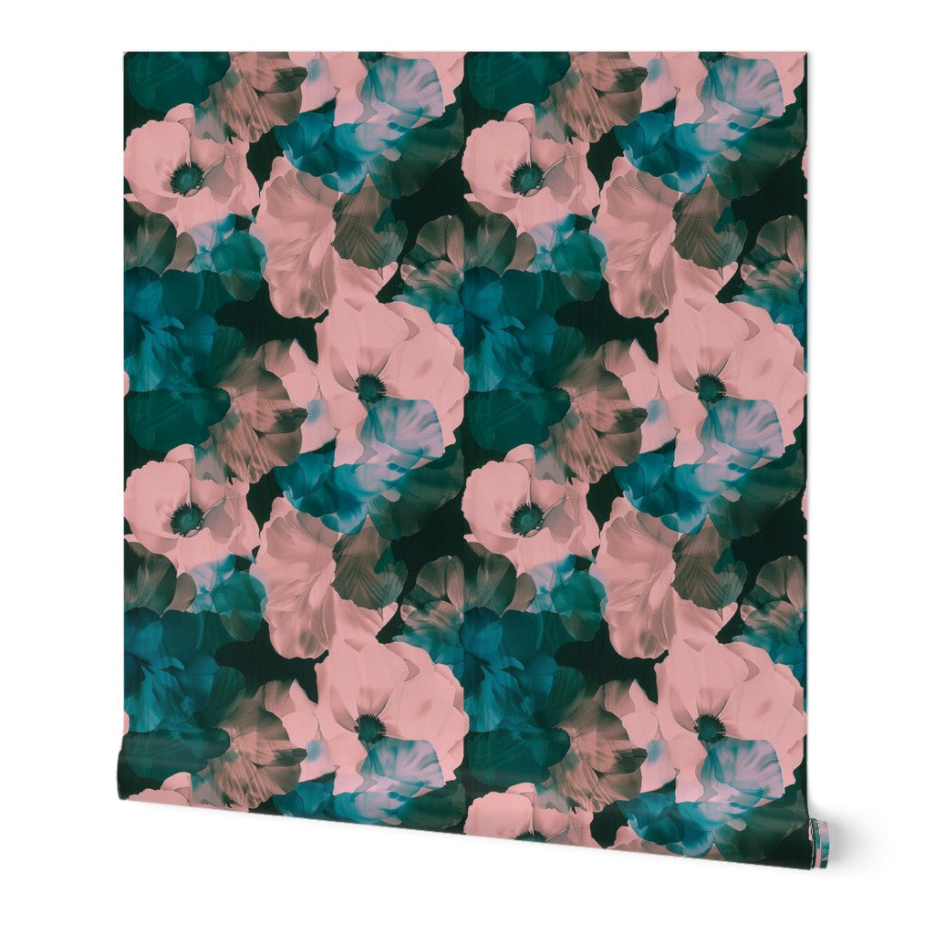 Alternate view of Sheer Peonies Wallpaper | Provenance & Patina