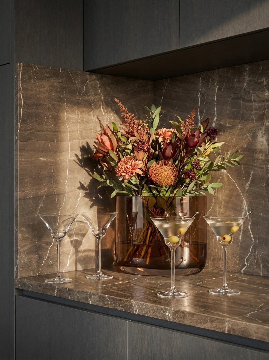 Alternate view of Vintage Set of 2 Martini Glasses | Provenance & Patina