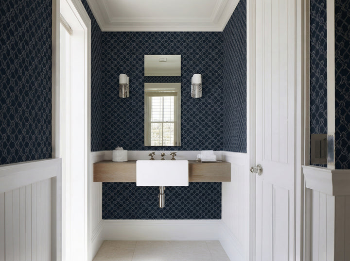 Close up detail of Carrick Knot Wallpaper | Provenance & Patina