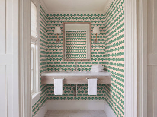 Alternate view of Modern Scallop Wallpaper | Provenance & Patina