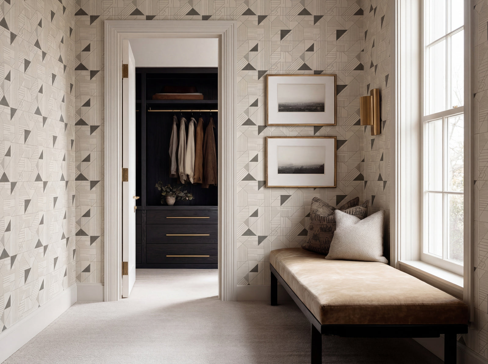Alternate view of Atelier Geometry Wallpaper | Provenance & Patina