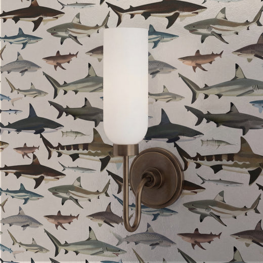 Alternate view of Sea of Sharks Wallpaper | Provenance & Patina
